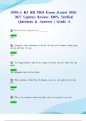 IPPS-A R3 HR PRO Exam &lpar;Latest 2026&sol; 2027 Update&rpar; Review&vert; 100&percnt; Verified Questions & Answers &vert; Grade A