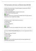 TECC Exam Questions with Answers and Rationales Newest 2025-2026
