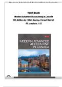 Test Bank - For Modern Advanced Accounting In Canada 9th Edition by Hilton Murray&comma; Herauf Darrell