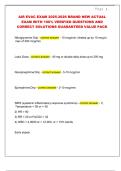 AIR EVAC EXAM 2025-2026 BRAND NEW ACTUAL EXAM WITH 100&percnt; VERIFIED QUESTIONS AND CORRECT SOLUTIONS GUARANTEED VALUE PACK