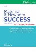 Maternal and Newborn Success &lpar;4th Edition&rpar; &vert; NCLEX-RN Style Q&A Review &vert; Nursing Exam Prep Guide