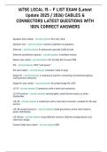 IATSE Local 15 - F List Exam entry study guide &lpar;Latest Update 2025 &sol; 2026&rpar; QUESTIONS WITH 100&percnt; CORRECT ANSWERS