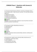COMSAE Phase 1  Questions with Answers & Rationales