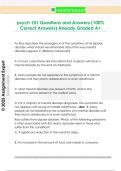 psych 101 Questions and Answers &lpar;100&percnt;  Correct Answers&rpar; Already Graded A&plus; 