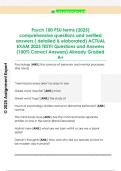 Psych 100 PSU terms &lpar;2025&rpar;  comprehensive questions and verified  answers &lpar; detailed & elaborated&rpar; ACTUAL  EXAM 2025 TEST&excl;&excl; Questions and Answers  &lpar;100&percnt; Correct Answers&rpar; Already Graded  A&plus;