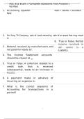 ACC 311 Exam 1 Complete Questions And Answers &vert; Verified 