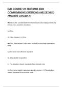 EMD COURSE V14 TEST BANK 2026 COMPREHENSIVE QUESTIONS AND DETAILED ANSWERS GRADED A&plus;