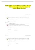 NURS-6501N Advanced Pathophysiology Week 6 Midterm Exam Questions and Answers &vert; Newest Update 2026&sol;2027