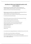Quickbooks Online Exam&period;pdf