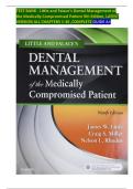 TEST BANK - Little and Falace's Dental Management of the Medically Compromised Patient 9th Edition &lpar;2024&rpar; &vert;COMPLETE GUIDE