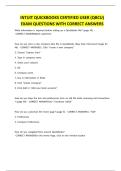 INTUIT QUICKBOOKS CERTIFIED USER &lpar;QBCU&rpar; EXAM QUESTIONS WITH CORRECT ANSWERS&period;p