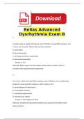 Relias Advanced Dysrhythmia Exam B Complete 100 Questions Answered step-by-step Relias Advanced Dysrhythmia Clinical Assessment