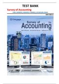 Survey of Accounting Test Bank 10th Edition &vert; Warren&comma; Farmer & Jones