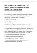 ENPC 6TH EDITION EXAMINATION TEST QUESTIONS WITH EXPLANATIONS AND CORRECT SOLUTIONS 2026