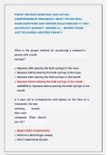 FISDAP OB-PEDS EXAM 2025&vert; 2026 ACTUAL  COMPREHENSIVE FREQUENTLY MOST TESTED REAL   EXAM QUESTIONS AND VERIFIED SOLUTIONS&sol;GET IT 100&percnt;  ACCURATE&excl;&excl; ALREADY  GRADED A&plus; &vert;  NEWEST EXAM &vert;   JUST RELEASED&excl;&excl; OB-PEDS FISDAP &excl;&excl; 