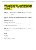 EPA 608 TYPE II TEST 2026 ACTUAL EXAM QUESTIONS AND VERIFIED ANSWERS PDF GRADED A&plus;