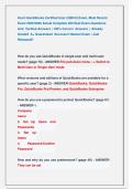 Intuit QuickBooks Certified User &lpar;QBCU&rpar; Exam&comma; Most Recent  Exam 2025&sol;2026 Actual Complete 200 Real Exam Questions  And  Verified Answers &vert; 100&percnt; Correct  Answers &vert;  Already  Graded  A&plus; Guaranteed  Success&excl;&excl; Newest Exam &vert; Just  Released&excl;&excl;
