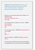 MO Bail Bond &lpar;Tim's Class&rpar; Exam Most Recent Exam  Version  2025&sol;2026 Actual Complete Real Exam  Questions  And  Verified   Answers  &vert; 100&percnt; Correct  Answers &vert;  Already Graded  A&plus;                      Guaranteed  Success&excl;&excl; Newest Exam &vert; Just Released