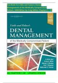 TEST BANK For Little and Falace's Dental Management of the Medically Compromised Patient&comma; 10th Edition by Craig Miller&comma;&vert; ISBN&colon;  9780323809498&vert; Verified Chapter 1 - 30&comma; All Chapters Complete Newest Version A&plus; GUIDE