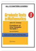 Functions of One Complex Variable I &lpar;2nd Edition&rpar; &ndash; Complete Solutions Manual by Conway &ndash; PDF