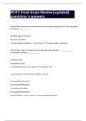 ROTC Final Exam Review &lpar;updated&rpar; questions n answers