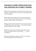 EVEXAM24 EV EXPERT CERTIFICATION EXAM 2026 QUESTIONS WITH CORRECT ANSWERS