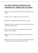 EVIT FINAL PAPER 2026 QUESTIONS AND ANSWERS FULLY VERIFIED 100&percnt; ACCURATE