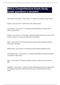 IBOLC Comprehensive Exam Study Guide questions n answers