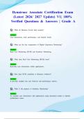 Dynatrace Associate Certification Exam &lpar;Latest 2026&sol; 2027 Update&rpar; V1&vert; 100&percnt; Verified Questions & Answers &vert; Grade A