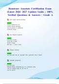 Dynatrace Associate Certification Exam &lpar;Latest 2026&sol; 2027 Update&rpar; Guide &vert; 100&percnt; Verified Questions & Answers &vert; Grade A