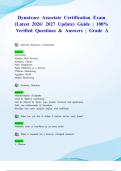 Dynatrace Associate Certification Exam &lpar;Latest 2026&sol; 2027 Update&rpar; Guide &vert; 100&percnt; Verified Questions & Answers &vert; Grade A
