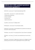 AMEDD DCC 2025 updated questions and answers graded A&plus;