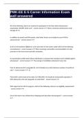 PMK-EE E-5 Career Information Exam well answered