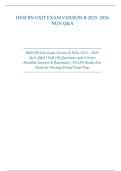 HESI RN Exit Exam Version B 2025–2026 NGN Full Practice Questions with Verified Solutions