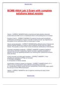 BCMB 406A Lab 3 Exam with complete solutions latest version&period;