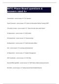 IWTC Phase Board questions & answers rated A&plus;