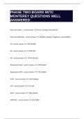 PHASE TWO BOARD IWTC MONTEREY QUESTIONS WELL ANSWERED