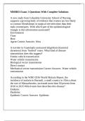 MMBIO Exam 1 Questions With Complete Solutions