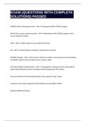 KOAM &lpar;QUESTIONS WITH COMPLETE SOLUTIONS&rpar; PASSED