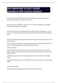 AIR WARFARE STUDY GUIDE questions with correct answers