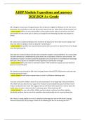 AHIP Module 5 &ndash; Actual Test Questions with Detailed Verified Answers &vert; Graded A