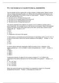 PH 102 EXAM -1 2 QUESTIONS & ANSWERS