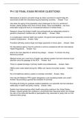 PH 102 FINAL EXAM REVIEW QUESTIONS