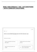 BSNC 5000 MODULE 1 OB &vert; 140 QUESTIONS &vert; WITH COMPLETE SOLUTIONS&period;