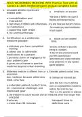 NOLS WILDERNESS MEDICINE WFR Practice Test with all Correct & 100&percnt; Verified Answers &vert;Actual Complete Exam&vert; Already Graded A&plus;