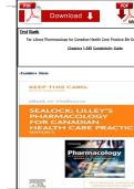 Test Bank For Lilleys Pharmacology for Canadian Health Care Practice 5th Edition Sealock &vert; All Chapters 1-58&vert; Complete Guide With Solutions&vert; Revised Edition