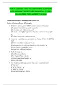 PUBLIX CS EXAM 2025&sol;2026 COMPLETE QUESTIONS  WITH ACCURATE AND VERIFIED ANSWERS &vert;&vert; 100&percnt;  GUARANTEED PASS <LATEST VERSION>