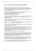 PSYC 304 EXAM 1 QUESTIONS & ANSWERS