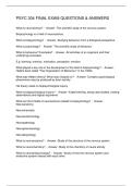 PSYC 304 FINAL EXAM QUESTIONS & ANSWERS