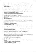 PSYC 304 CHILD DEVELOPMENT EXAM QUESTIONS & ANSWERS
